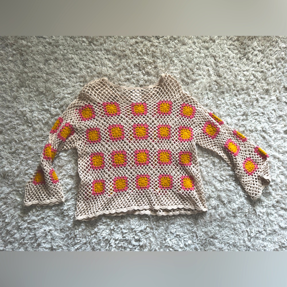 Crochet Knit Sweater